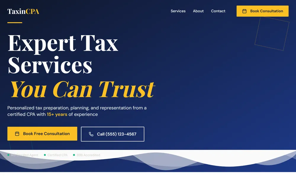 TaxinCPA — professional services